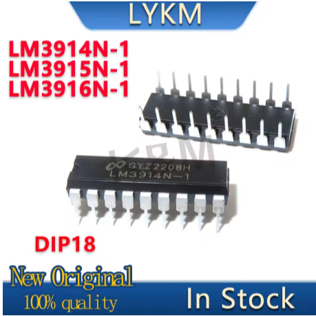 5PCS ใหม่ LM3914N-1 LM3914N LM3915N-1 LM3915N LM3916N-1 LM3916N DIP18 แผนภูมิบาร์ LED แสดงชิปไดร์เวอ
