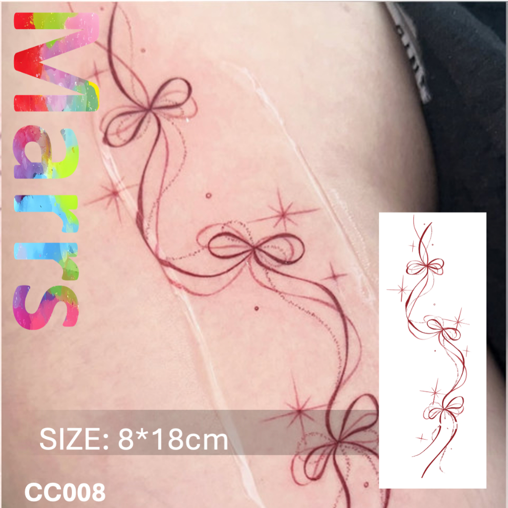 รอยสักชั่วคราว สีสด ติดทน สติ๊กเกอร์รอยสัก รหัส CC008