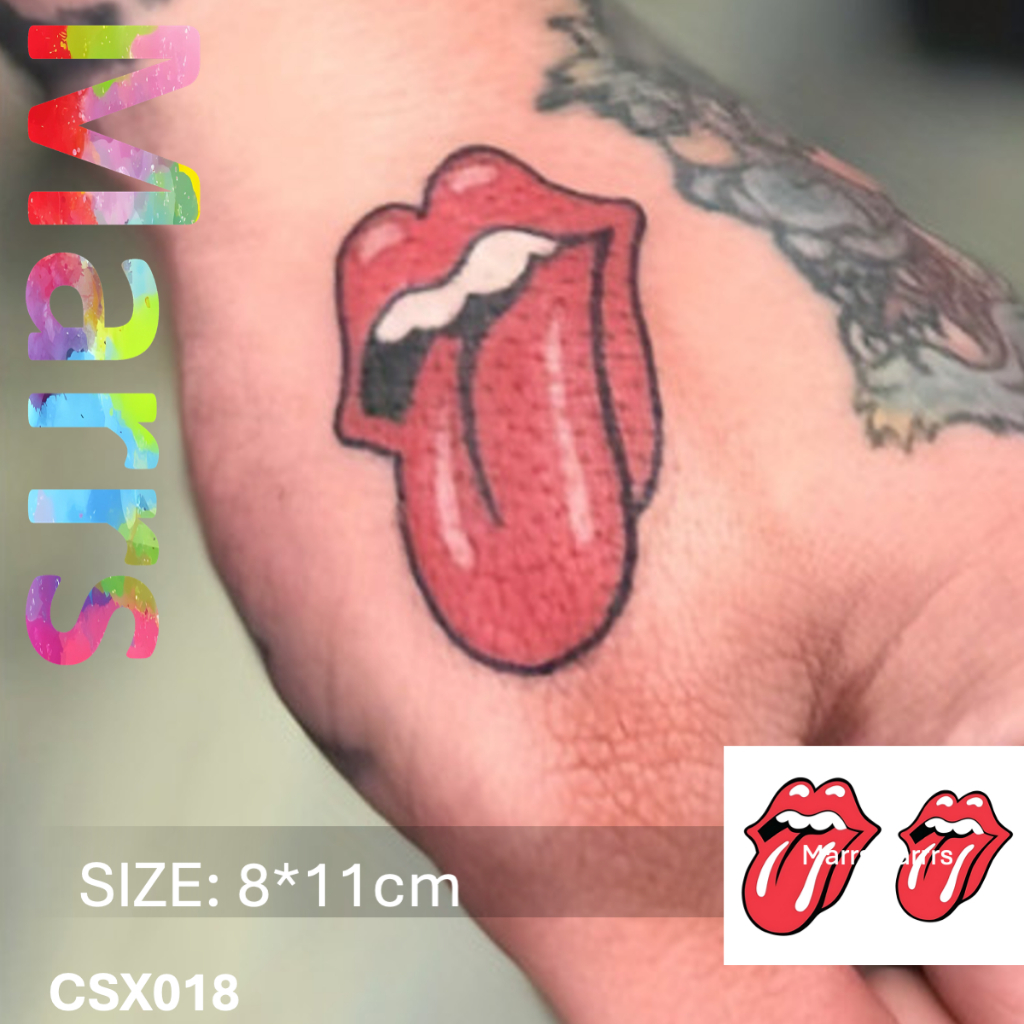 สติ๊กเกอร์รอยสักชั่วคราว ติดทนนาน ลาย.Common Tattoo CSX018
