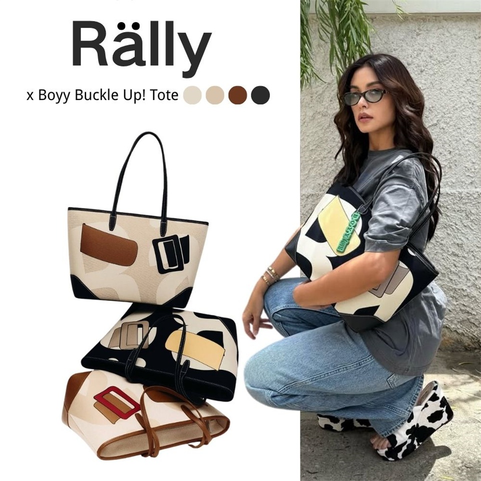 [ของใหม่!! แท้] กระเป๋า Rally x Boyy Buckle Up! Tote Rally Movement Tote Bag สะพายข้ กระเป๋าทรงฮิต