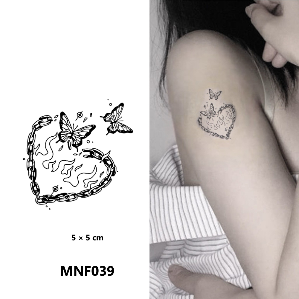Magic Temporary Tattoo Mars NEW Tech - Butterfly Design, Lasts 2 Weeks, Fake Tattoo MNF039