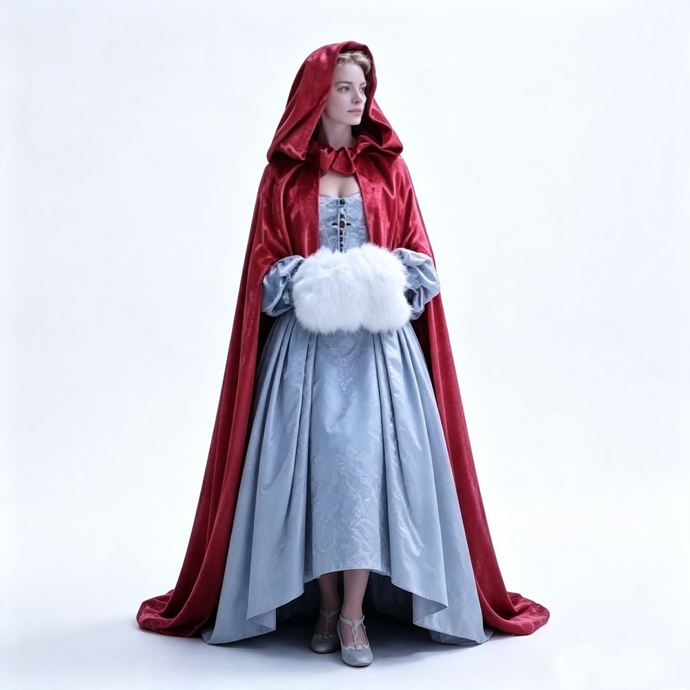 Wethering Heights Cathy คอสเพลย์เครื่องแต่งกาย, 19th Century Noble ชุดเสื้อคลุมผู้หญิงฮาโลวีน Victor