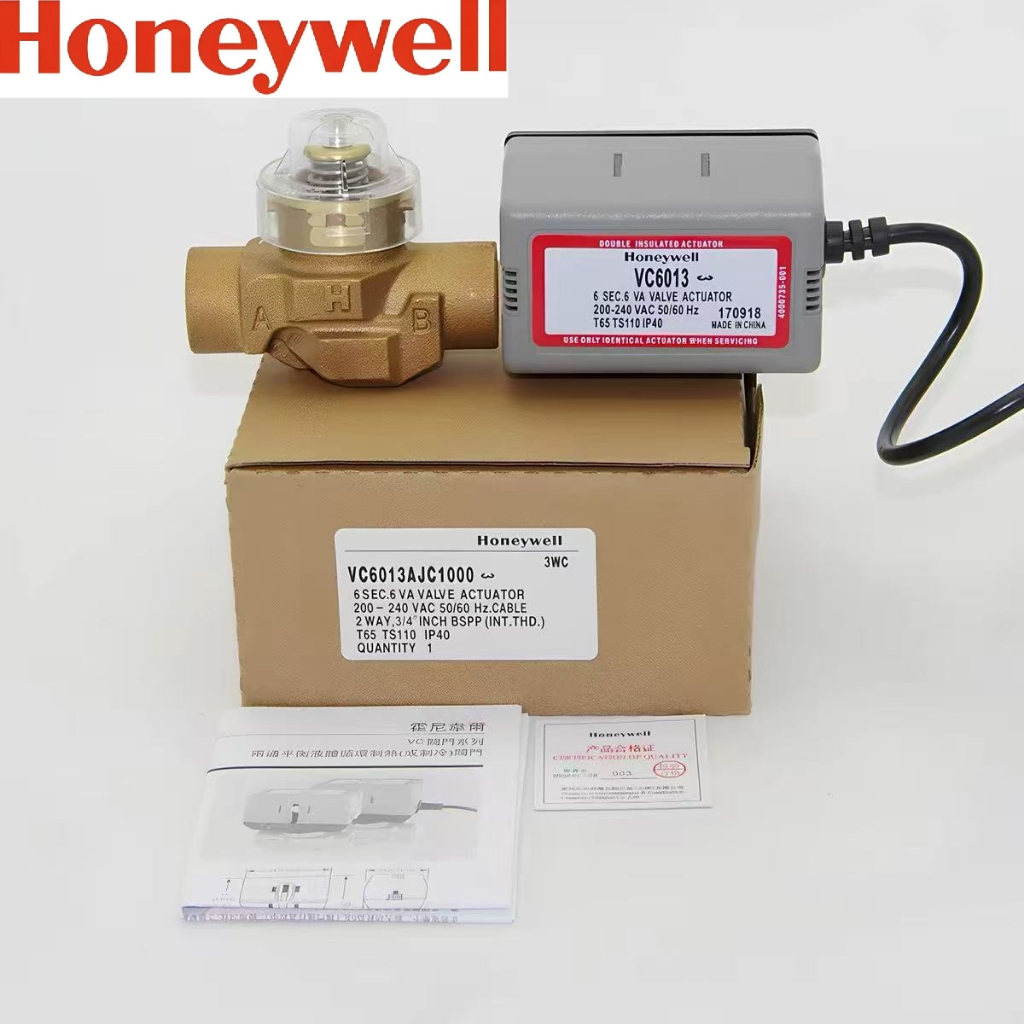 Honeywell วาล์วสองทางไฟฟ้า VN6016 VN4013 VC6013 VC4013 T6861H2WB T6861V2WB
