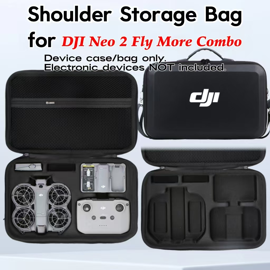 กระเป๋าสะพายข้างแบบพกพาสำหรับ DJI Neo 2 Fly More Combo RC-N3 ทนทานกันรอย กันน้ำกระเซ็น