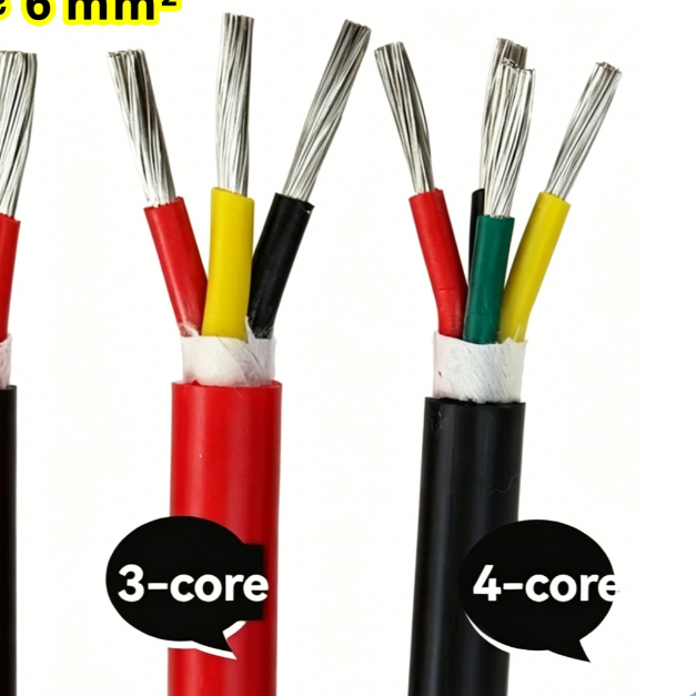 สายแบบยืดหยุ่นซิลิโคน สายไฟ 2 3 4 แกน 11AWG 10AWG TRS 200℃Higperature ลวดทองแดงดีบุก High-Current Co