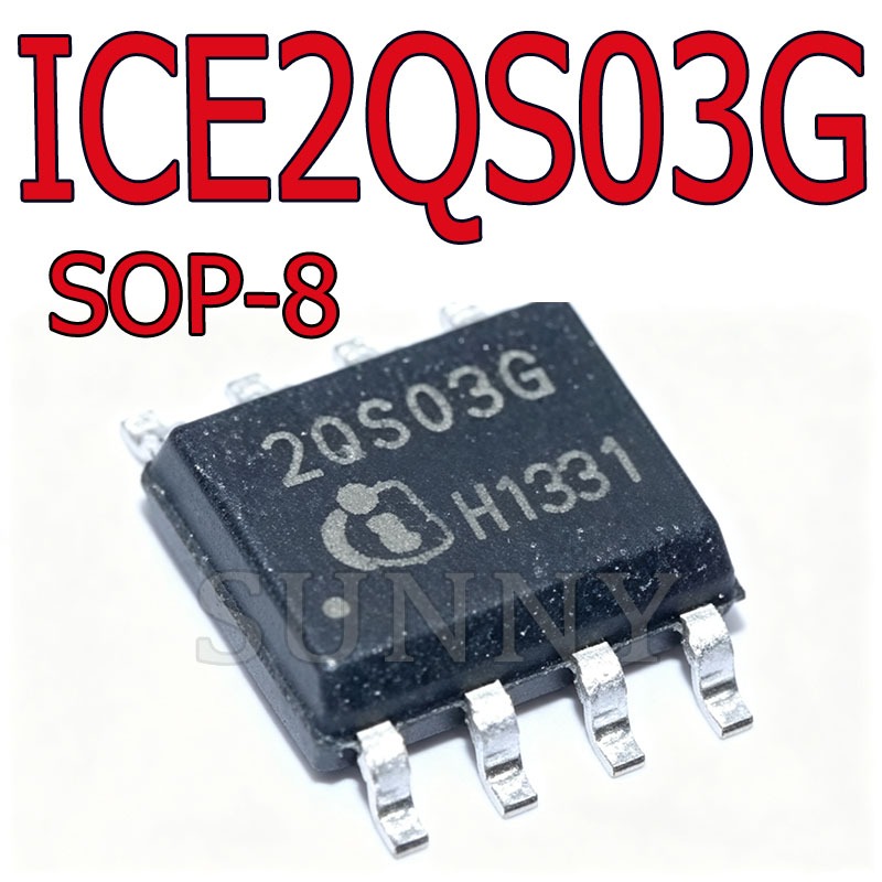2 ~ 5PCS ICE2QS03G 2QS03 2QS03G ICE2QS02G ชิปไฟ LCD IC ยี่ห้อใหม่ Patch SOP-8