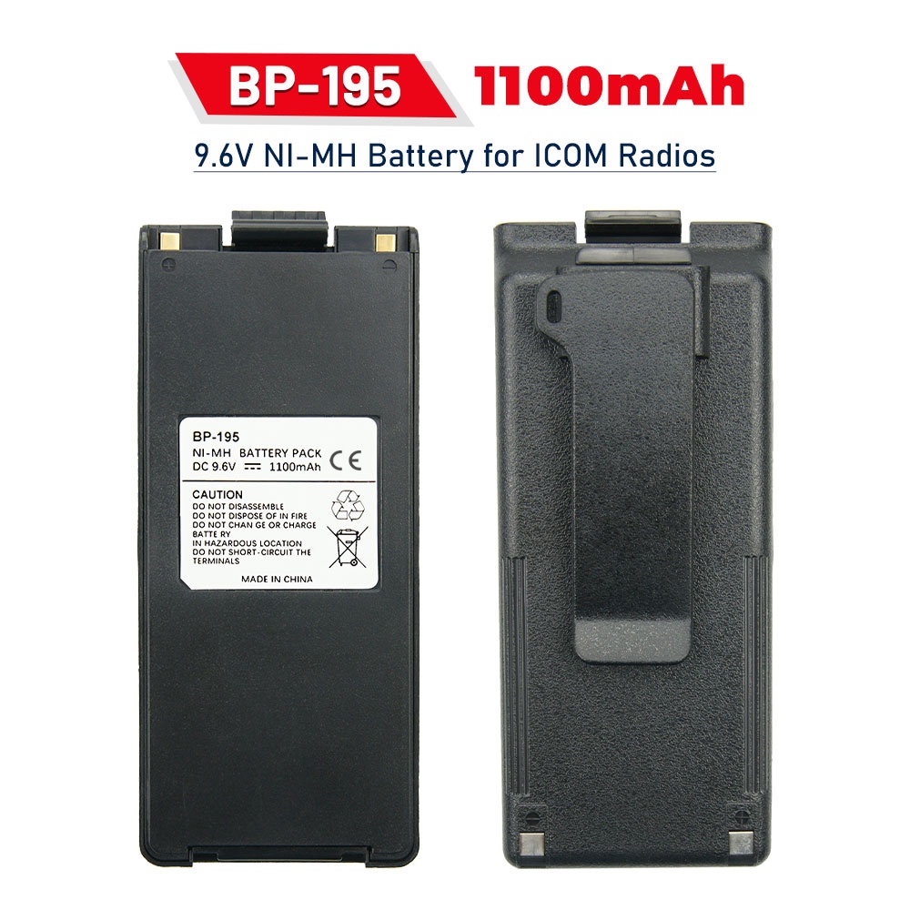 แบตเตอรี่ทดแทน DC-1339.16V BP-195 1100mAh Ni-MH สําหรับ ICOM IC-A4 IC-A4C IC-A4E IC-F3 IC-F3S IC-F4F