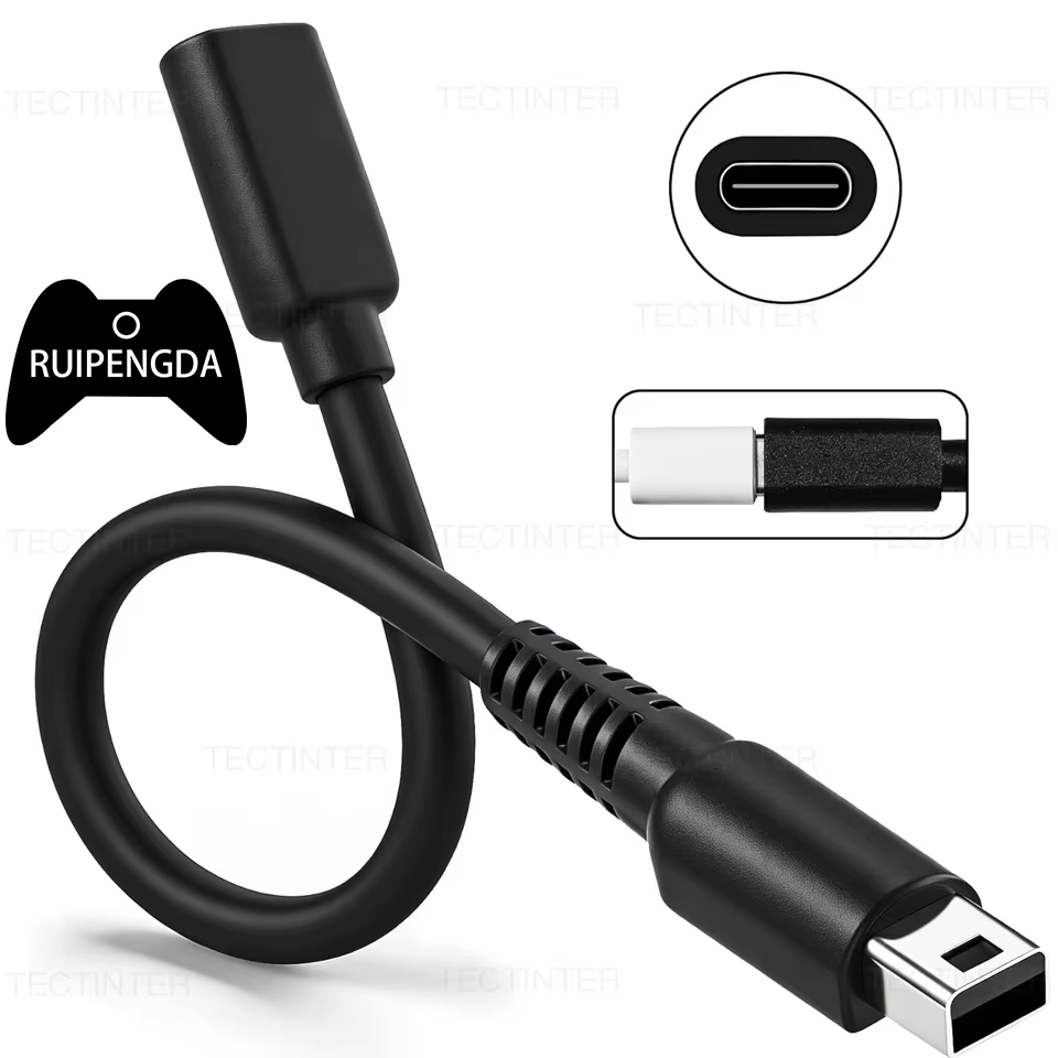 ประเภท C สายชาร์จสําหรับ Nintendo NDSi 2DS 3DS 3DSLL 3DSXL คอนโซลอะแดปเตอร์ชาร์จแปลงสายไฟ USB C สายไ