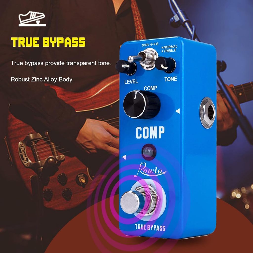 Rowin Compressor Pedal Comp Effect Pedal สําหรับกีตาร์