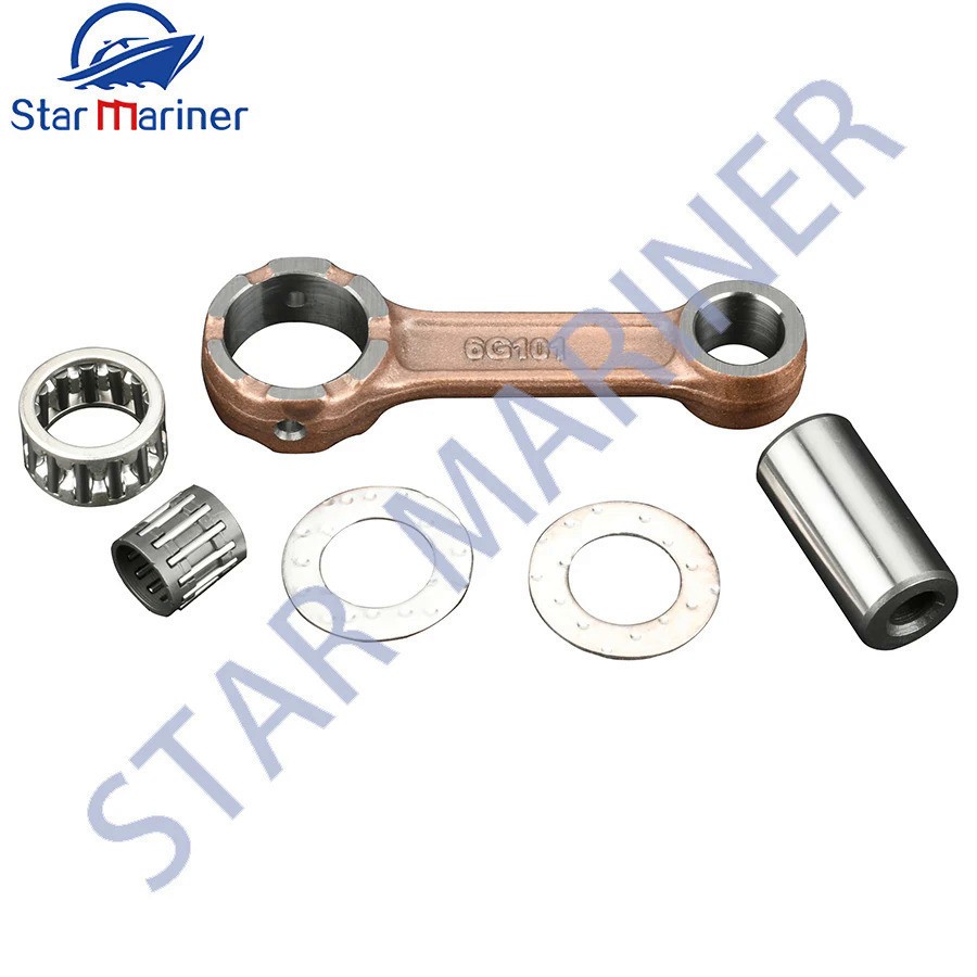 6G1-11650 Connecting Rod Kit 6N0-E1651 สําหรับ Yamaha Outboard มอเตอร์ 2 จังหวะ 6HP 8HP 6G1-11650-01