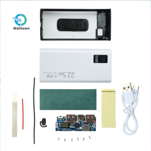 ชุดเปลือก DIY Power Bank ชาร์จเร็ว 22.5W 1260110 กล่องแบตเตอรี่ DIY Kit 20000mAh Battery Case