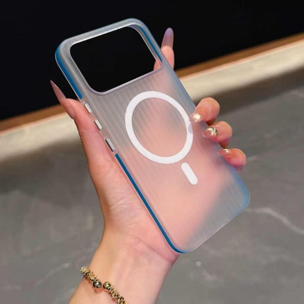 Sunyi Anti-Slip เคสโทรศัพท์แม่เหล็กสําหรับ POCO F9 F8 Ultra Pro Skin-Friendly Touch Anti-Fingerprint Anti-สีเหลืองโลหะด้านข้างปุ่ม
