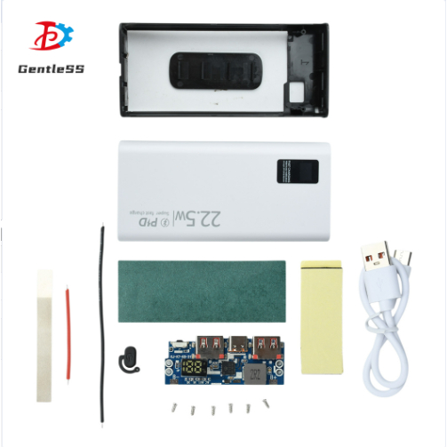 ชุดเปลือก DIY Power Bank ชาร์จเร็ว 22.5W 1260110 กล่องแบตเตอรี่ DIY Kit 20000mAh Battery Case