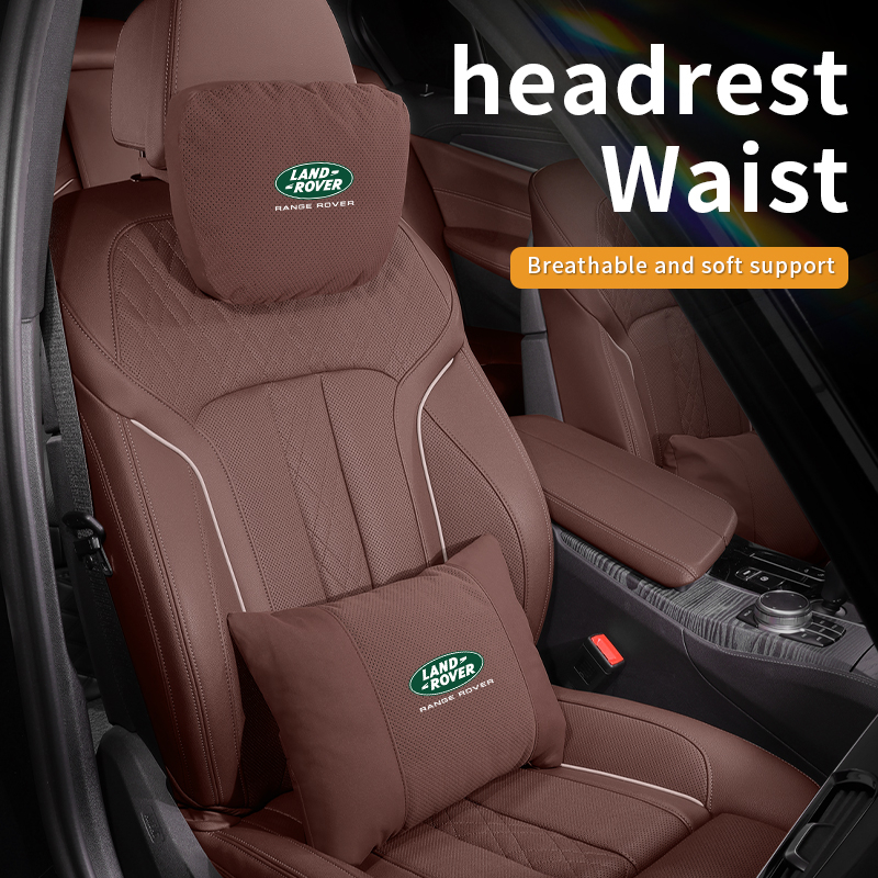 รถพนักพิงศีรษะคอสนับสนุนที่นั่งหมอนเอวสําหรับ Land Rover Freelander Discovery Evoque Range SVR Velar
