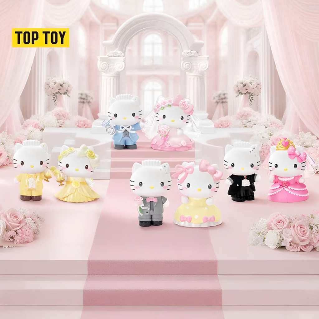 TOPTOY x Hello Kitty & Dear Daniel Century Wedding Series Figures Blind Box ฟิกเกอร์ของเล่น ของขวัญ ตุ๊กตาน่ารัก ฟิกเกอร์ยอดฮิต ของขวัญวันเกิด
