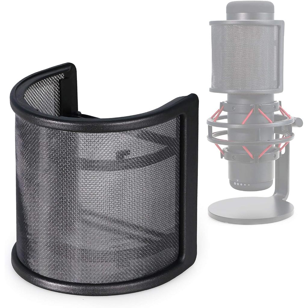 Hyperx QuadCast S Pop Filter-ไมโครโฟนกระจกไมโครโฟนโฟมไมโครโฟนอุปกรณ์เสริมใช้งานร่วมกับ HyperX QuadCa