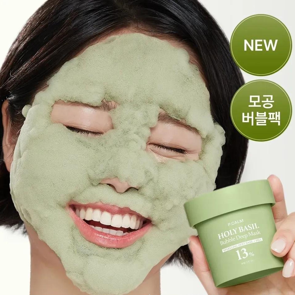 Bubble Deep Layer Mask Holy Basil Sparking Bubble Maskbaok