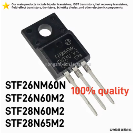 5PCS STF28N60M2 STF28N65M2 TO-220F Field Effect ทรานซิสเตอร์ 5PCS 100% คุณภาพ STF26NM60N STF26N60M2