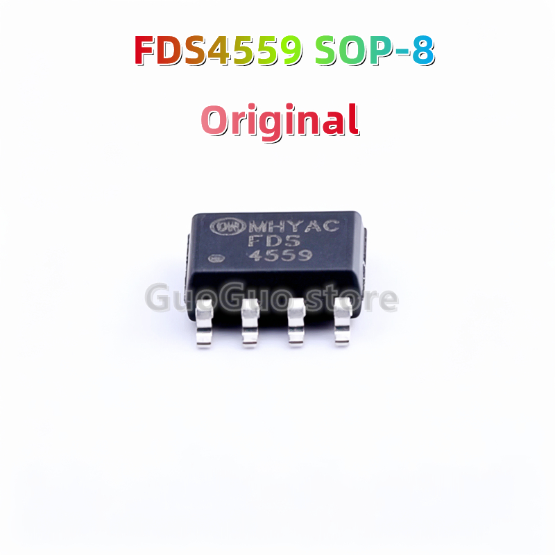 5pcs Original FDS4559 SOP-8 FDS 4559 SOP8 SMD 3.5A/60V N + P-Channel MOSFET ทรานซิสเตอร์ใหม่ของแท้