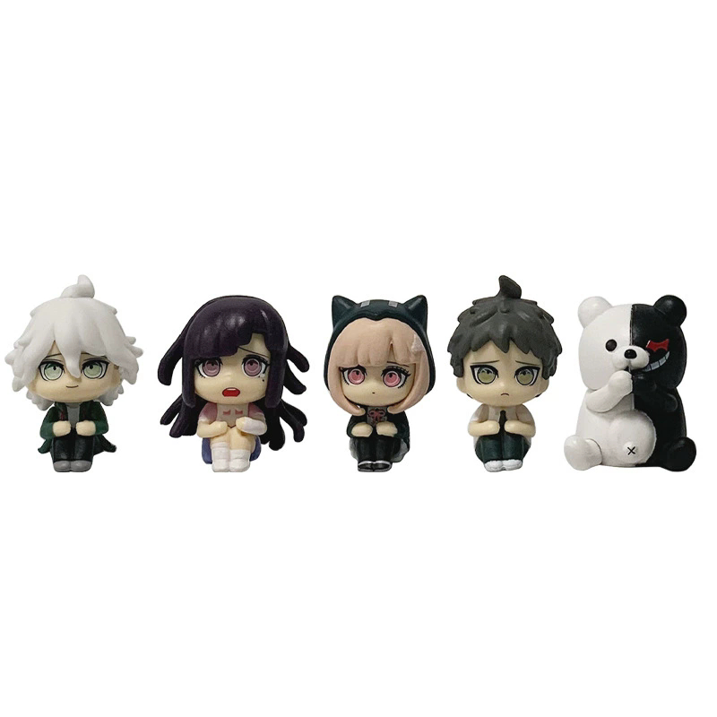 5 ชิ้น/เซ็ตอะนิเมะรูป Nagito Komaeda Hajime Hinata Monkuma Figurine Collectiable ของเล่นแฟนของขวัญ