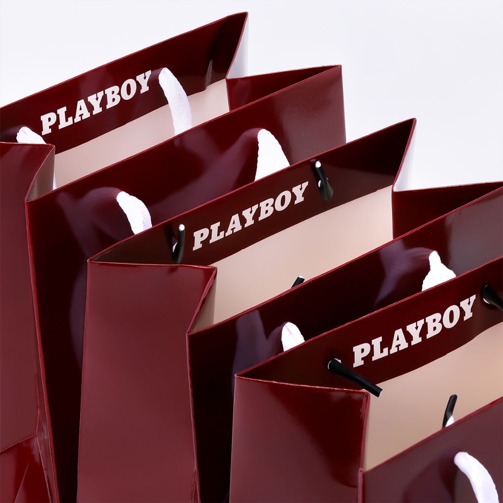 PLAYBOY حقيبة يد — نبيذي — صورة 5