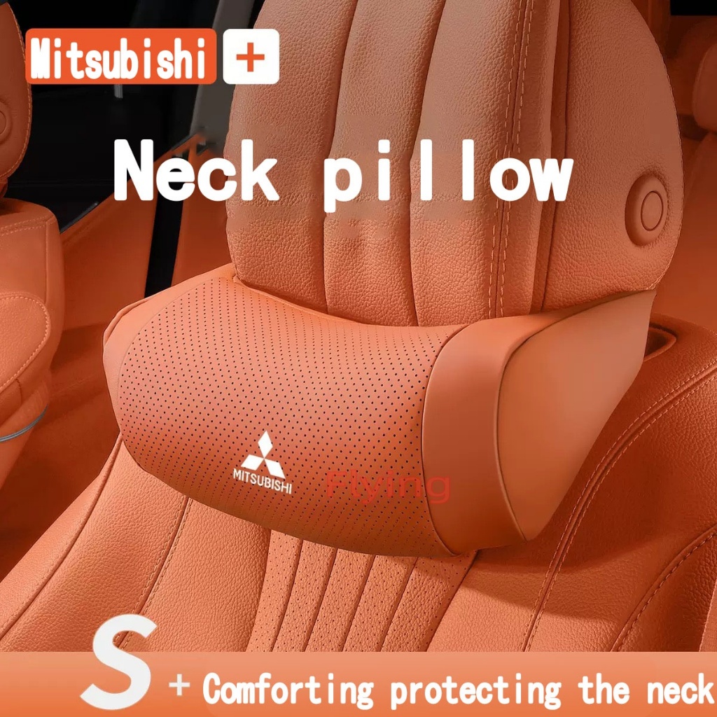 Mitsubishi Outlander รถคอหมอนหนังNappa Perforated breathable Headrestหน่วยความจําโฟมหมอนปากมดลูกบรรเ