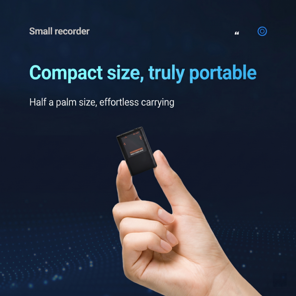 เครื่องบันทึกเสียงพลังแม่เหล็ก 64GB|ตัดเสียงรบกวนอัจฉริยะ|30ชม.|เล่น MP3|ใช้เป็น U disk|พกพาง่าย