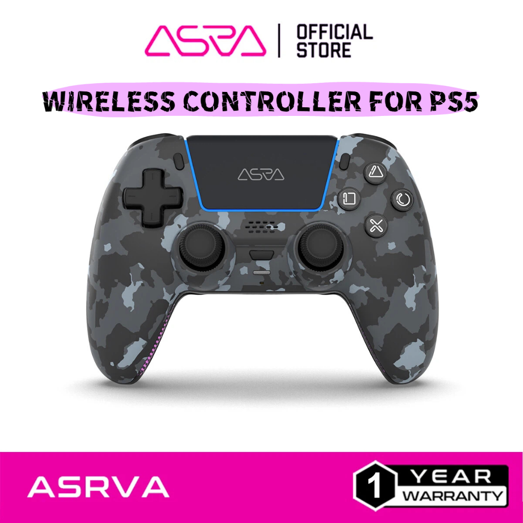 ASRVA SG-P คอนโทรลเลอร์เล่นเกมไร้สายสําหรับ Ps5,PC,Steam,Android,IOS Gamped พร้อม Hall Effect แบตเตอรี่ 1000mAH