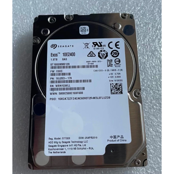 สําหรับ Seagate ExoS 10E2400 1.8TB 1.8T 10K SAS 2.5 นิ้ว ST1800MM0129