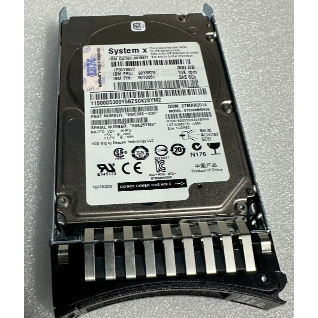 สําหรับ IBM 90Y8877 90Y8878 90Y8881 ฮาร์ดไดรฟ์ 300G 10K SAS 2.5 M4 M3 เซิร์ฟเวอร์