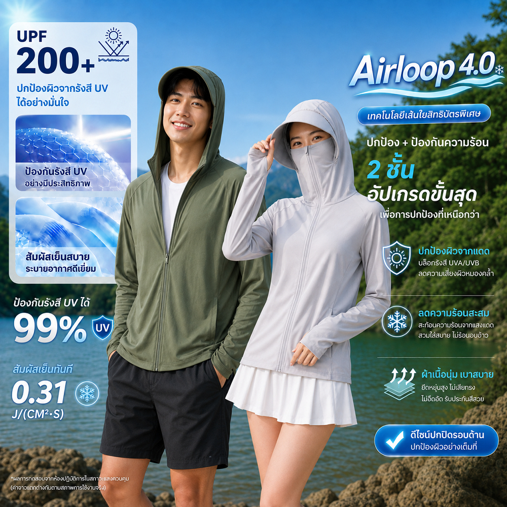 JEST เสื้อกันแดดป้องกันรังสียูวีแบบเต็มรูปแบบ UPF200+กลางแจ้งด่วนแห้งยืดหยุ่นกันแดดเสื้อ Coolmax เย็นอุณหภูมิ Unisex