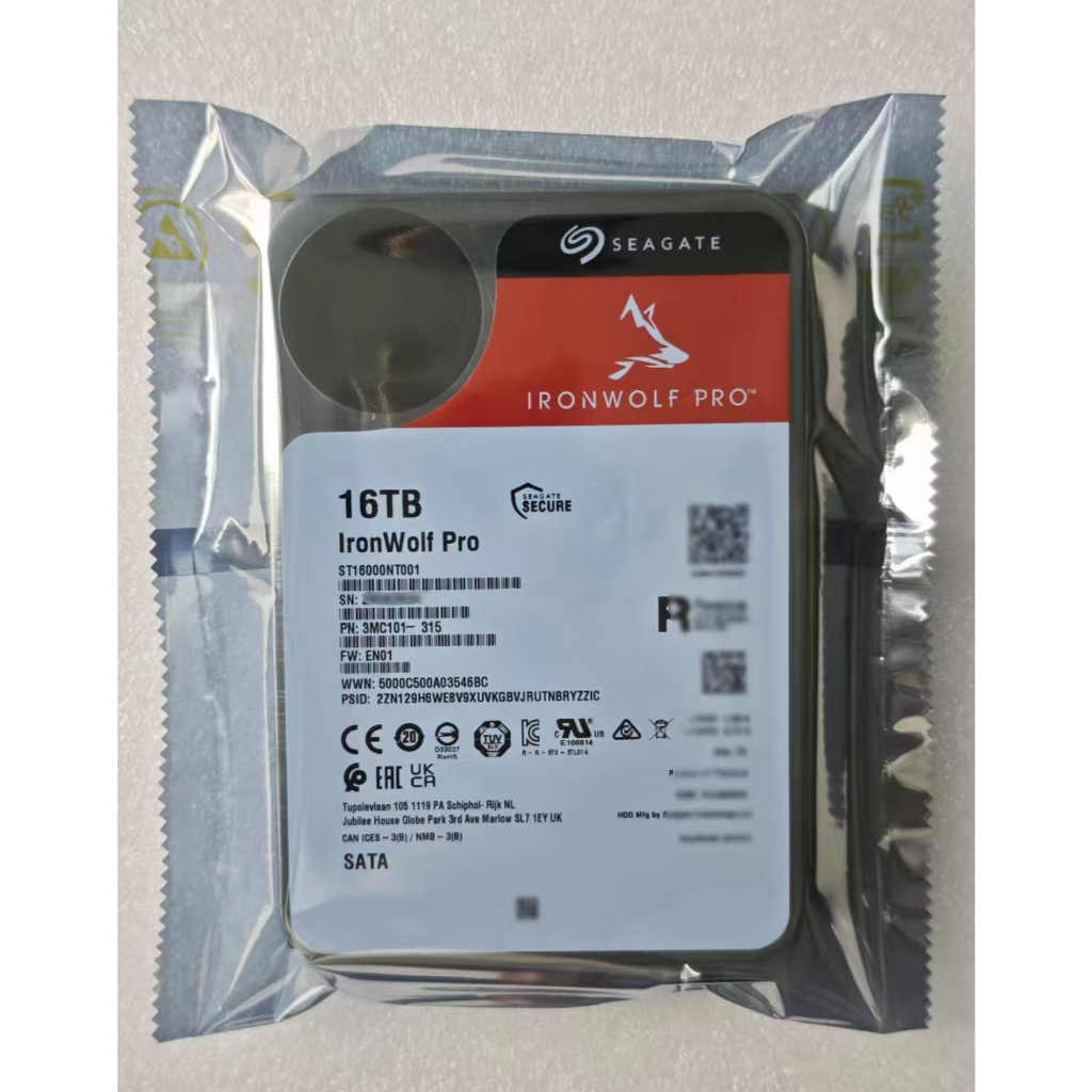 SG 16TB IronWolf Pro Nas SATA 256MB 7200RPM ฮาร์ดดิสก์