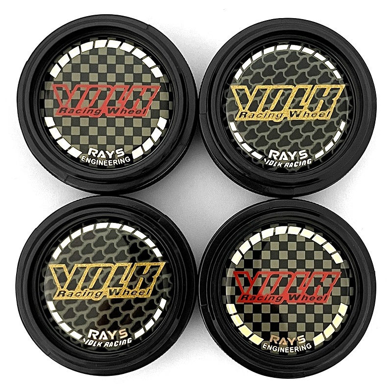 CarDIY 4PCS 61 มม.RAYS ล้อกลางฝาครอบ Volk Racing Rays CE28 TE37 RE30 ZE40 ล้อขอบ Hub Cap