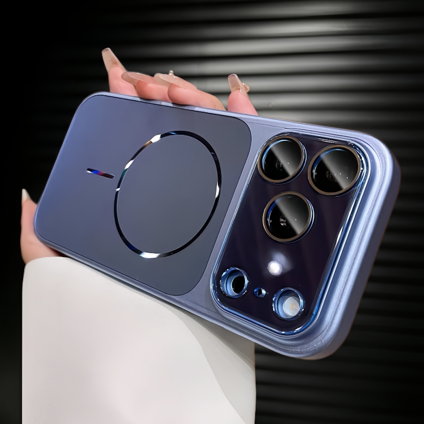 Flowing Light Grand Window/เคสแข็งอะคริลิค/Far Peak Blue เข้ากันได้กับ iPhone 11 12 13 14 15 16 17 18 pro max case