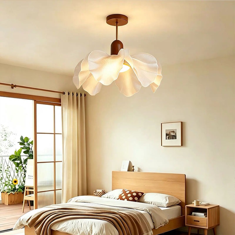 Aesthetic_Lamp โคมไฟเพดาน มินิมอล ไฟ Led เพดาน ไม้ธรรมชาติ โคมไฟระย้า ห้องนอน ห้องนั่งเล่น