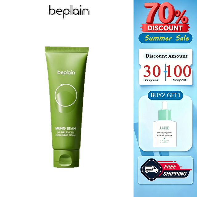 K-beautyBolid Bean Cleanser Foam 80ml Gentle pH‐Balanced Face Wash สําหรับผิวบอบบางและผิวมัน