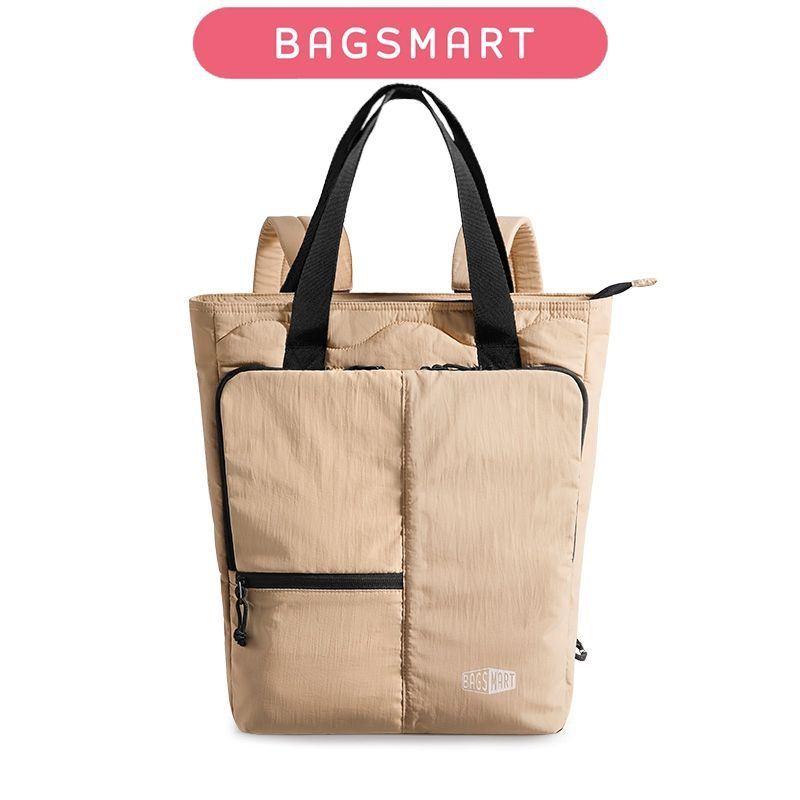 BAGSMART กระเป๋าเป้สะพายหลังขนาดใหญ่สำหรับผู้หญิงกระเป๋าเดินทางน้ำหนักเบากระเป๋าเป้สะพายหลังกันน้ำเหมาะกับแล็ปท็อป 15.6 นิ้ว