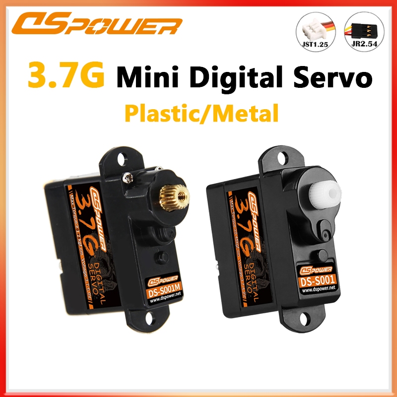 DSpower 3.7G Micro พลาสติก/โลหะเกียร์ Coreless มอเตอร์ Digital Servo สําหรับ Mini RC รถเรือ WLtoys K