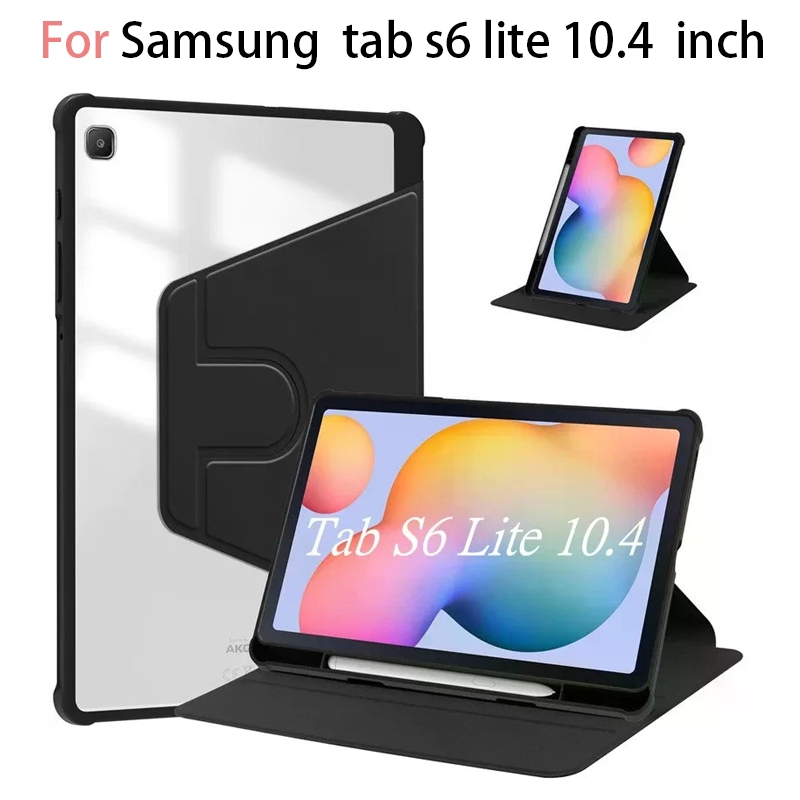 360 หมุนสําหรับ Samsung Galaxy Tab S6 Lite 10.4 2024 SM-P620 พร้อมที่ใส่ดินสอสําหรับ Tab S6 Lite 10.