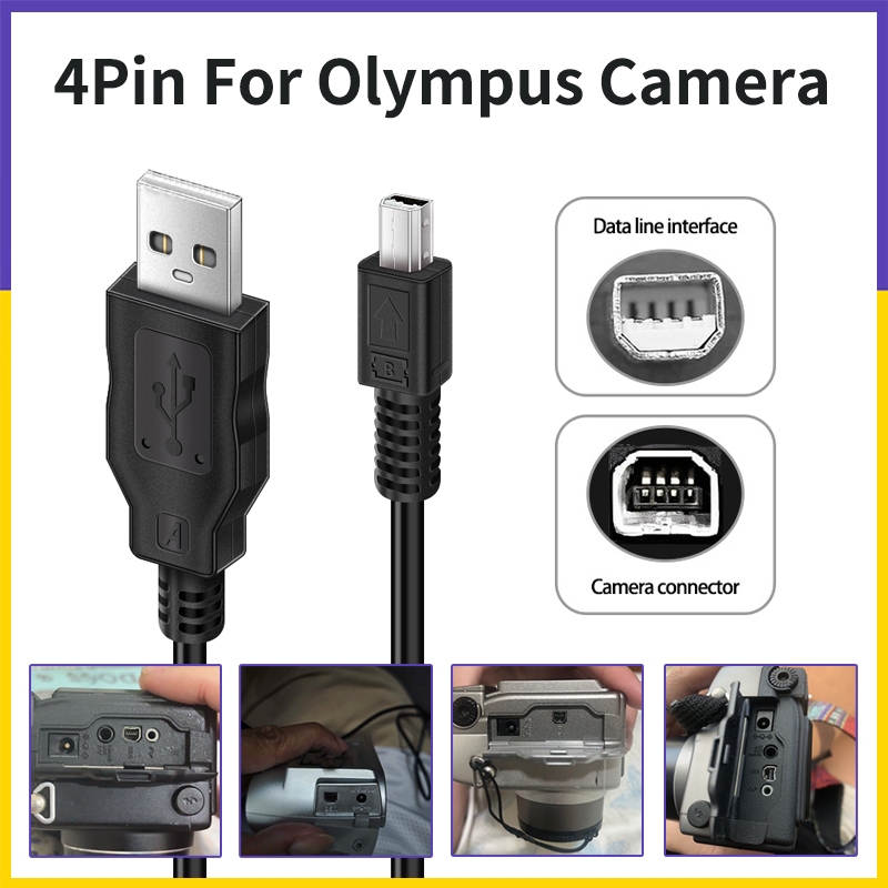 Fast Ship4Pin สายเคเบิลข้อมูล USB CB-USB1 สําหรับกล้อง Olympus 2112-DP/C-1/C-2/C-2040 ซูม/C-2100 Ult
