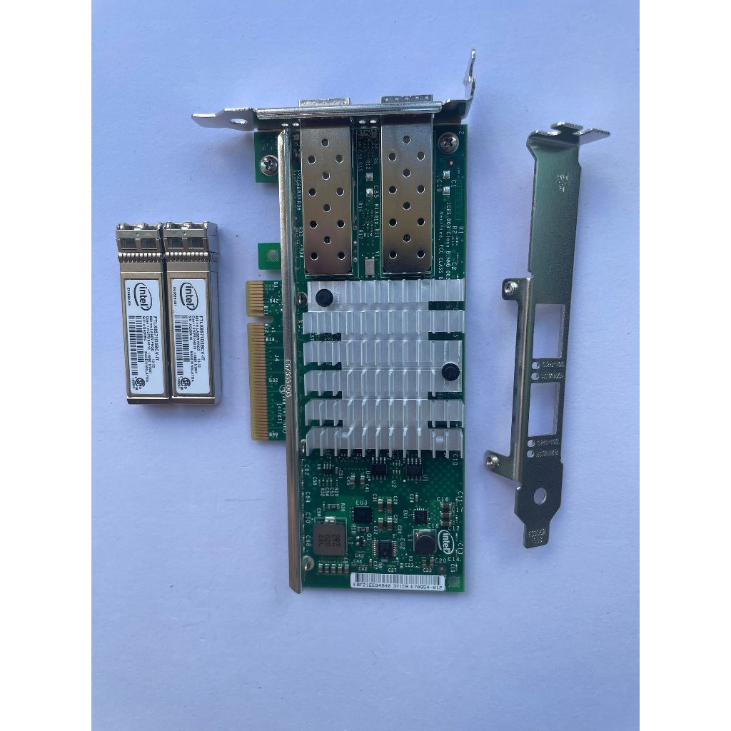 [สต๊อกพร้อม] การ์ดเครือข่าย X520-SR2 ใหม่ SFP Dual Port 10G การ์ดเครือข่าย Dual Port การ์ดเครือข่ายเ