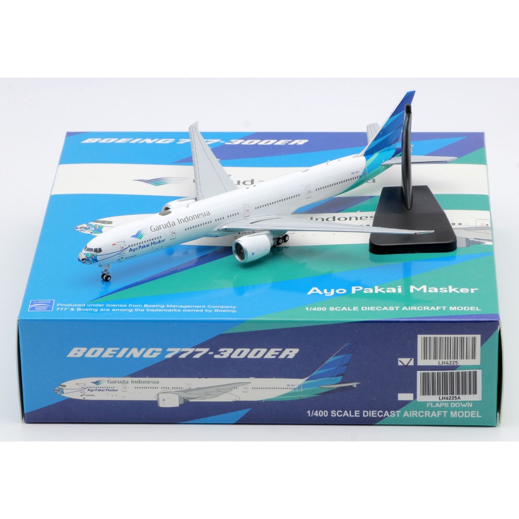 LH4225 Alloy Collectible Plane Gift JC Wings 1:400 Garuda Intensils "Skyteam" โบอิ้ง B777-300ER Diec