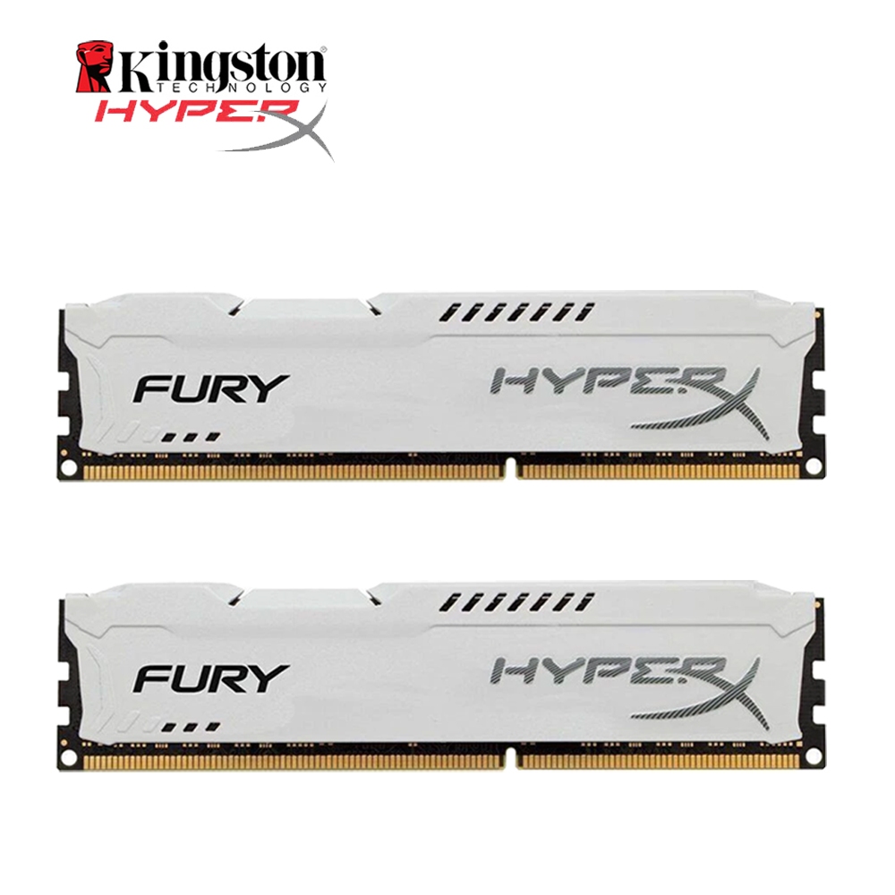 ชุด Kingston HyperX Fury DDR3 RAM 16GB (2x 8GB) DDR3 1333MHz 1600MHz 1866MHz หน่วยความจําเดสก์ท็อปสี
