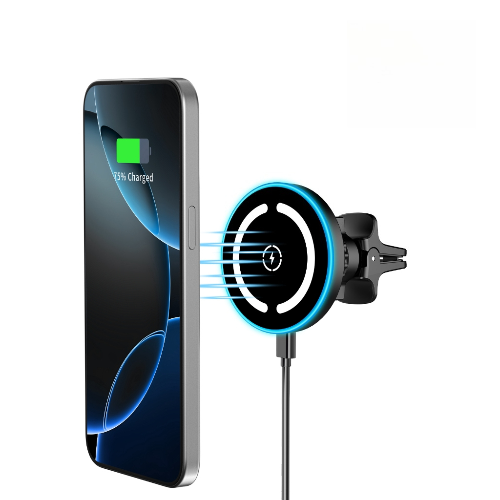Magsafe Car Mount Charger-15W Wireless Car Charger สําหรับโทรศัพท์มือถือชาร์จไร้สาย