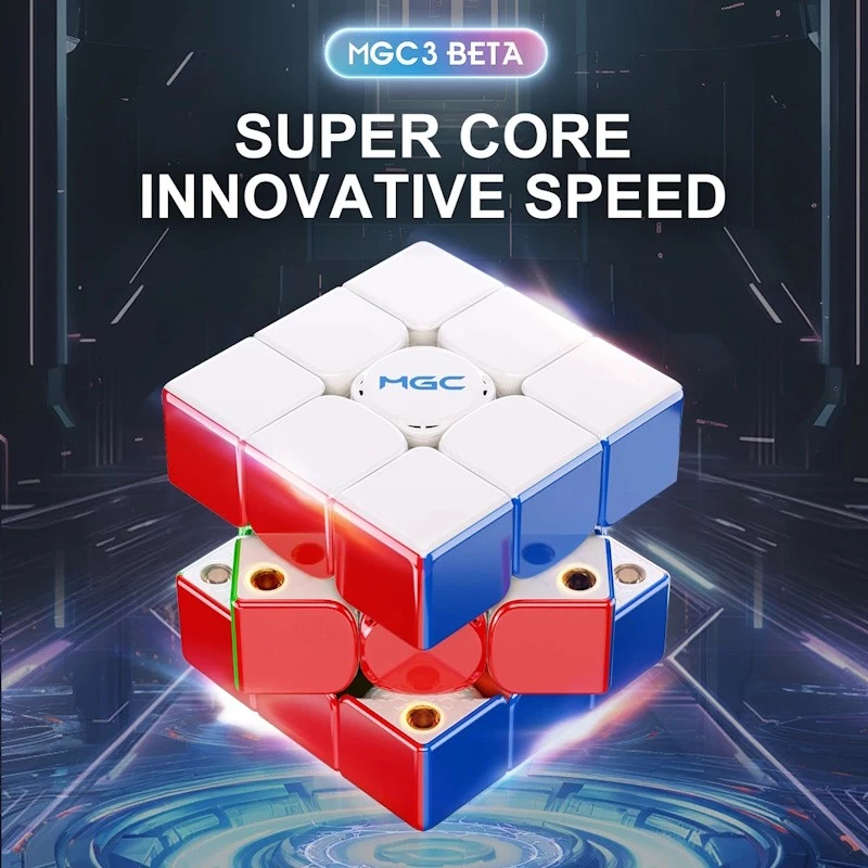 YJ MGC Beta 3x3 Magnetic Cube Professional MGC 3x3x3 MagLev Core Magnetic Ball Core UV Cube ของเล่นเ