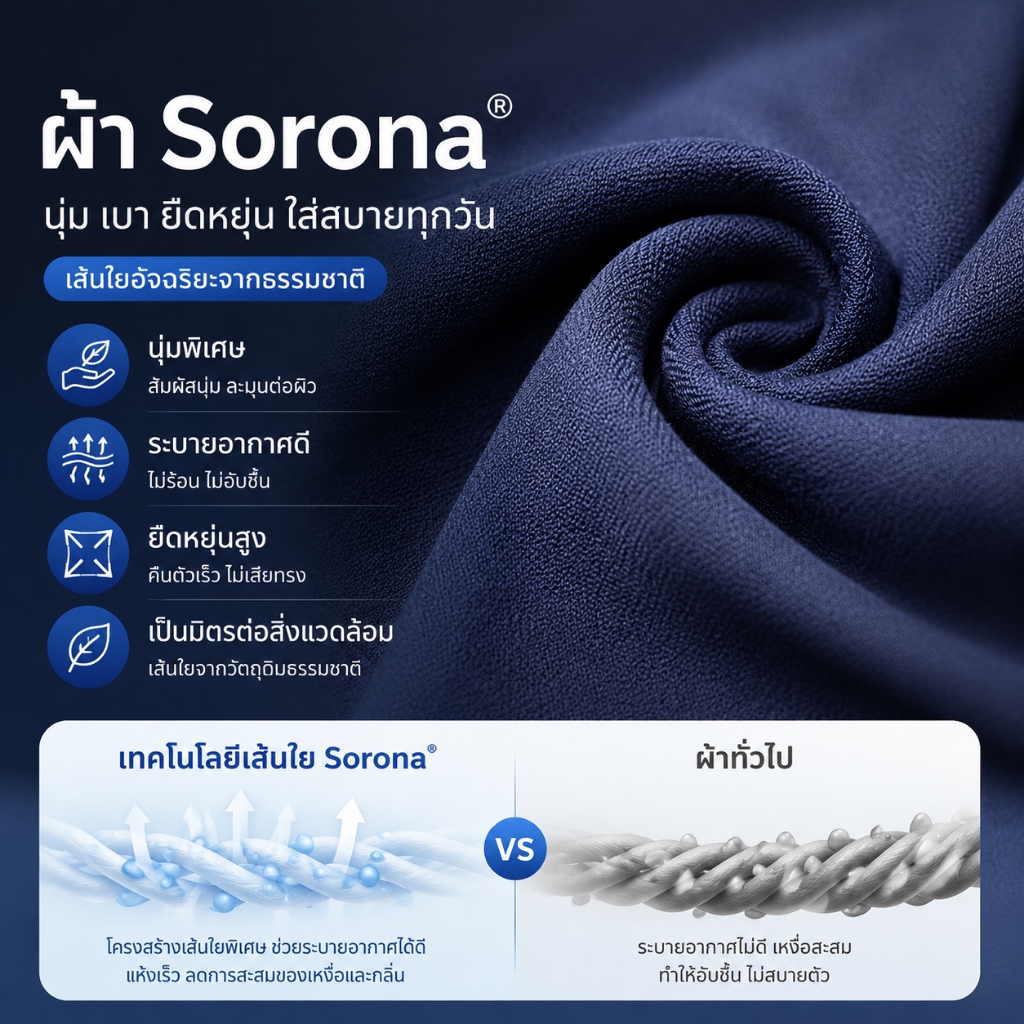 GENIO LAMODE بنطلون رجالي مستقيم Sorona لا يتجعد — صورة 3