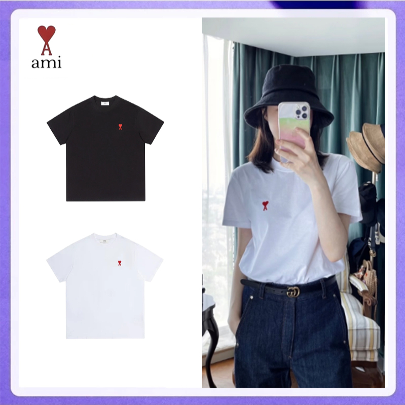 AMI Paris เสื้อยืดแท้ ทรงสวย ใส่ได้ทุกโอกาส ส่งไว จัดส่งถึงบ้าน พร้อมส่งวันนี้ 🛵💨