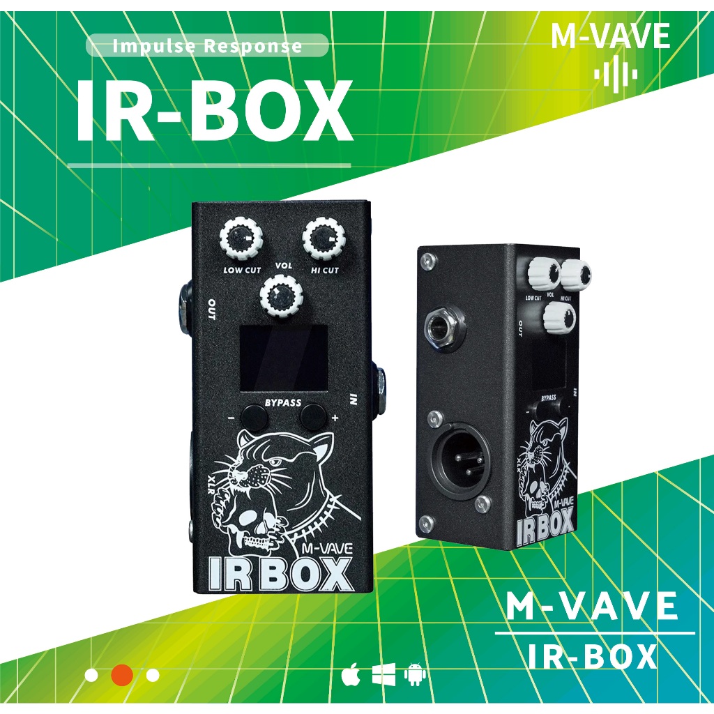 M-VAVE IR-Box เครื่องจําลองตู้เหยียบกีตาร์พร้อมเอาต์พุต EQ และ XLR