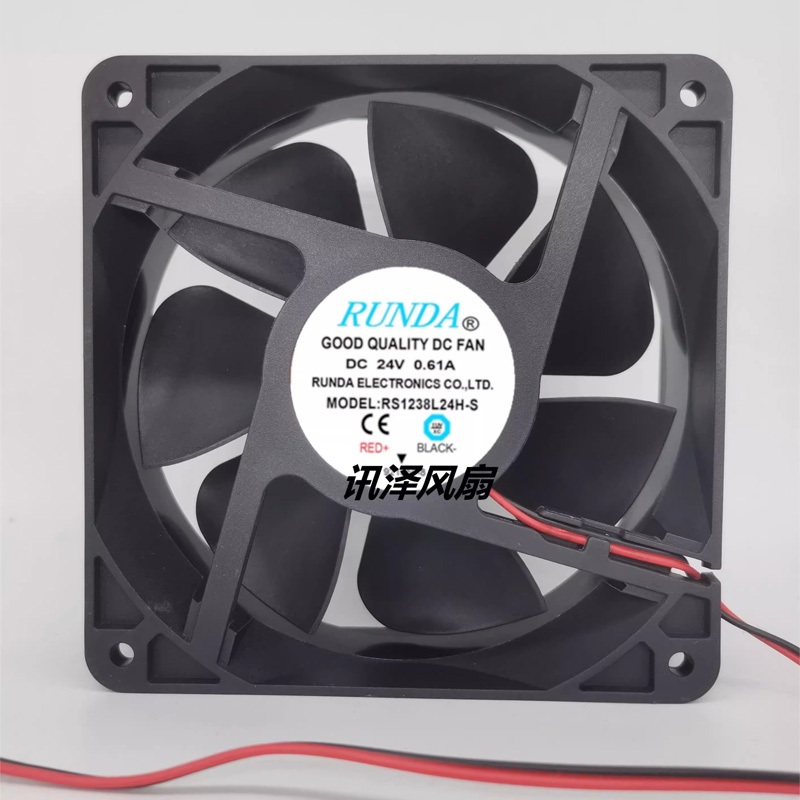 1 PC RS1238L24H-S DC 24V 0.61A RS1238L24H DC พัดลม 12 ซม.12038 พัดลมระบายความร้อน 120x120x38 มม.