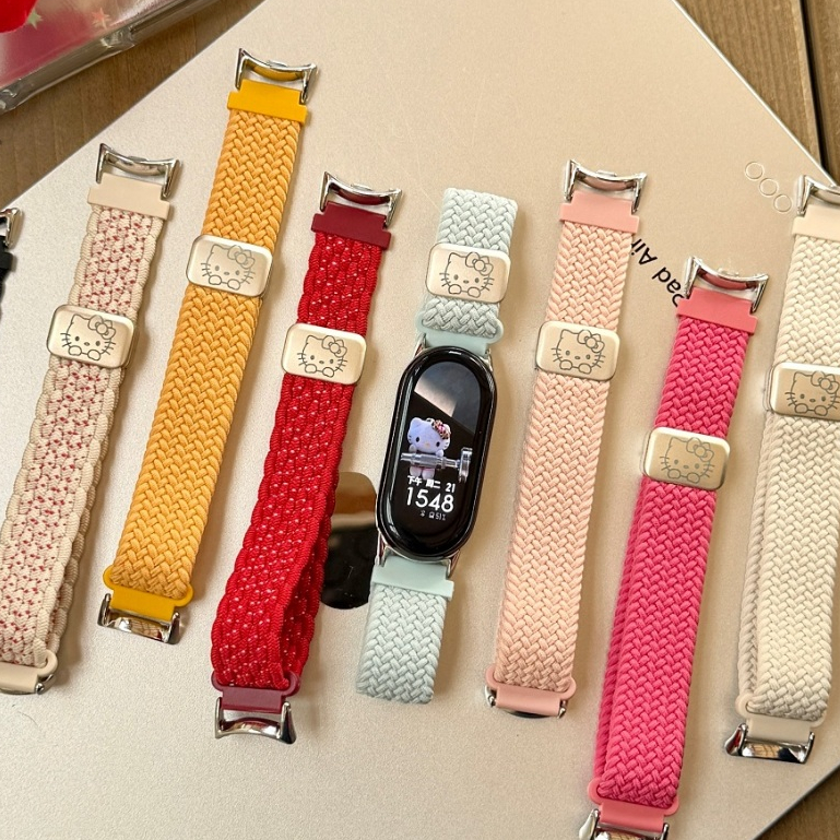 สายรัดไนลอนสานสําหรับ smart band 10 Pro Strap smart band 9 Pro / smart band 8 Pro Strap smart band 1